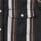 JOGAL C575 boys' Long-Sleeve Striped Western Pearl Snap Shirt, detail view