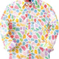 JOGAL C580 boys plaid long sleeve button-down shirt in Multicoloured front view