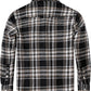 Boys' Western Plaid Long-Sleeve Pearl-Snap Shirt - Black Khaki - back