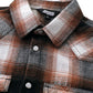 Boys' Western Plaid Long-Sleeve Pearl-Snap Shirt - Brown Red Black - shared-detail-1