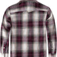 Boys' Western Plaid Long-Sleeve Pearl-Snap Shirt - Pink Beige - back