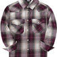 Boys' Western Plaid Long-Sleeve Pearl-Snap Shirt - Pink Beige - front