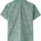 JOGAL C585 Boys' Cotton Chambray Short-Sleeve Shirt - Dark Green - back