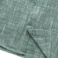 JOGAL C585 Boys' Cotton Chambray Short-Sleeve Shirt - Dark Green - hem and placket detail