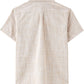 JOGAL C585 Boys' Cotton Chambray Short-Sleeve Shirt - Khaki - back