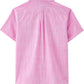 JOGAL C585 Boys' Cotton Chambray Short-Sleeve Shirt - Pink - back