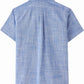 JOGAL C585 Boys' Cotton Chambray Short-Sleeve Shirt - Royal Blue - back