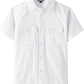 JOGAL C585 Boys' Cotton Chambray Short-Sleeve Shirt - White - front