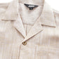 JOGAL C587 Boys Cotton Chambray Shirt - Cuban collar and button placket detail (shown in Khaki)