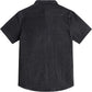 JOGAL C589 boys' Stretch Denim Short-Sleeve Button-Down Shirt in Black Denim, back view