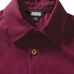 JOGAL C589 boys' Stretch Denim Short-Sleeve Button-Down Shirt, detail view
