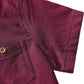 JOGAL C589 boys' Stretch Denim Short-Sleeve Button-Down Shirt, detail view