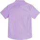JOGAL C589 boys' Stretch Denim Short-Sleeve Button-Down Shirt in Lavender, back view