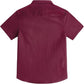 JOGAL C589 boys' Stretch Denim Short-Sleeve Button-Down Shirt in Winered, back view