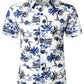 Men's Cotton Hawaiian Shirt – Floral & Leaf Prints