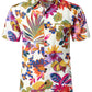 Men's Floral Hawaiian Shirt with Chest Pocket
